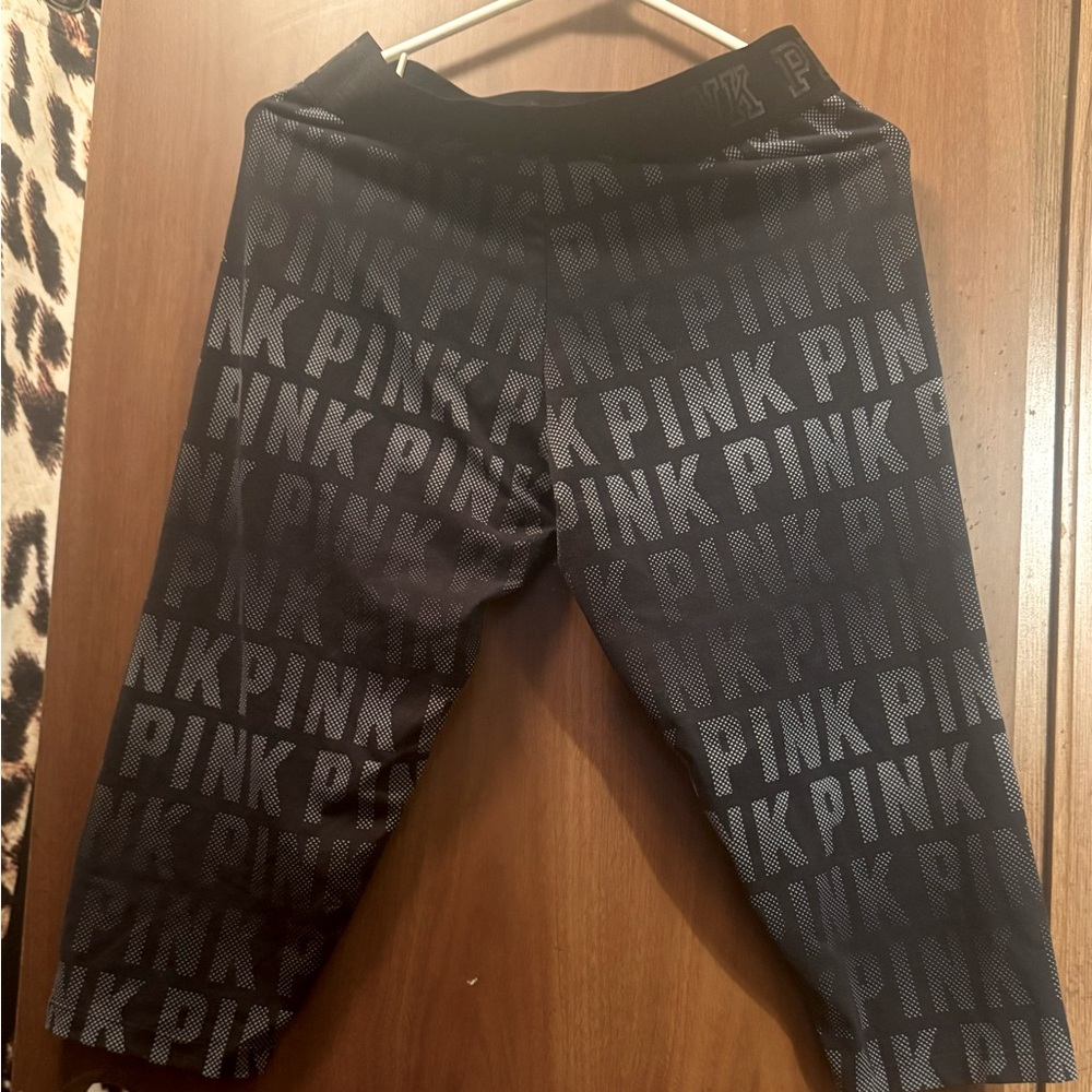Capri Victoria secret pink logo capri large